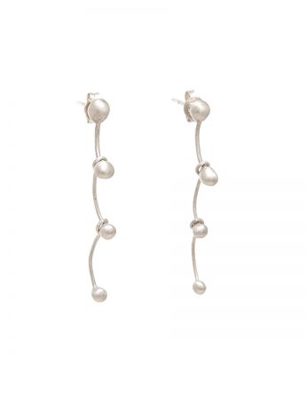 Gouttes Earrings – Bleached Silver