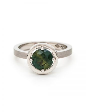 Platinum & Parti Sapphire Ring