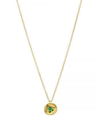 Posy Pendant Necklace – Emerald & Yellow Gold