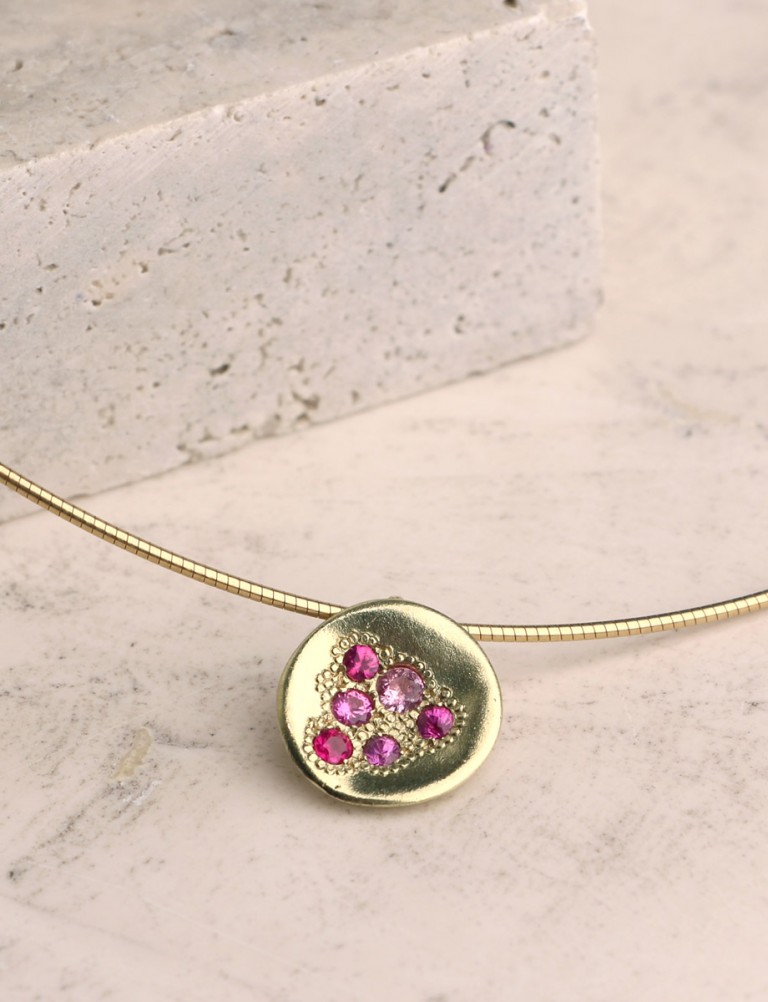 Posy Necklace – Pink Sapphire