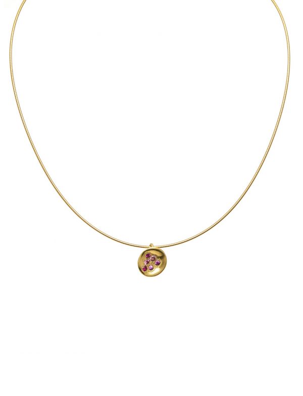 Posy Necklace – Pink Sapphire