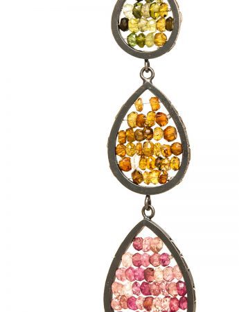 Three Tier Reef Earrings – Tourmaline