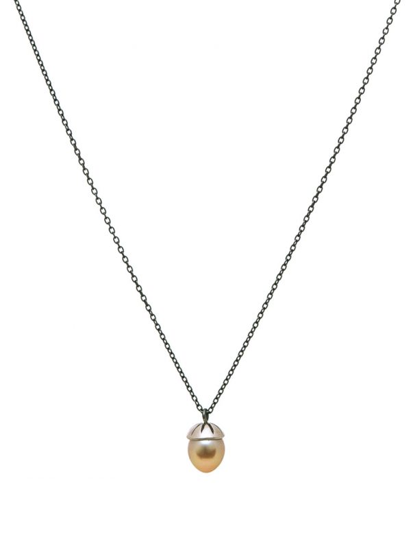 Mermaid Bauble Golden Pearl Necklace