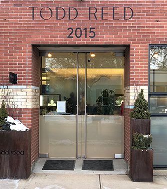 Todd Reed showroom front door