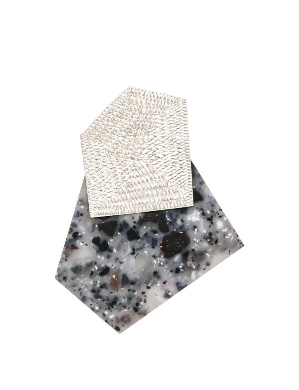 Oblique Earrings – Grey