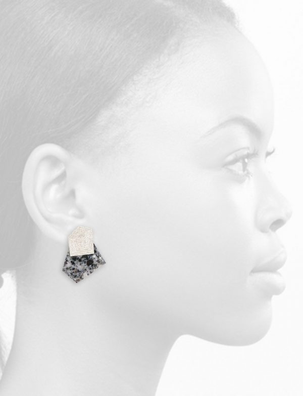 Oblique Earrings – Grey