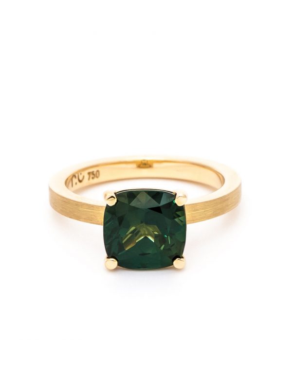 Four Claw Australian Parti Sapphire Ring