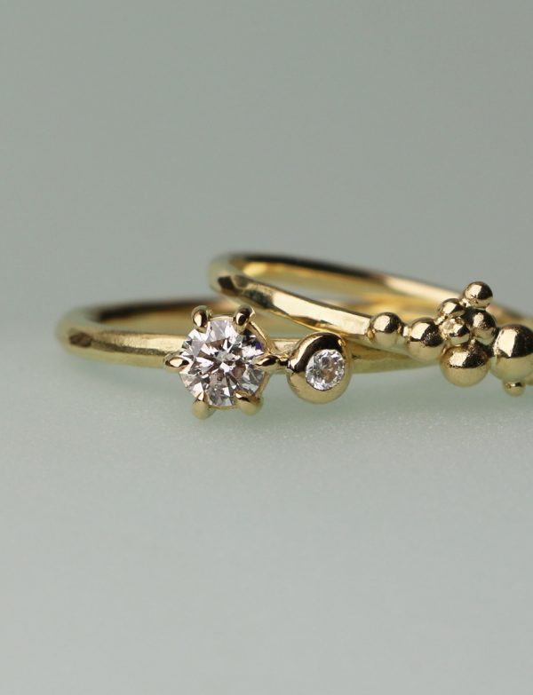 Lotus Two Diamond Ring