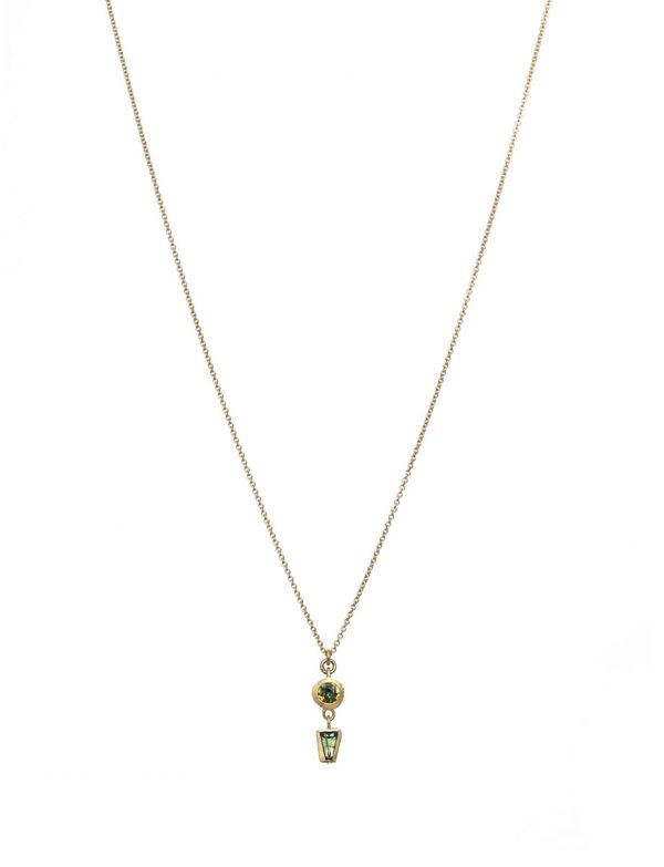 Textura Double Drop Pendant Necklace