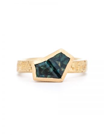 Textura Duo Kite Sapphire Ring