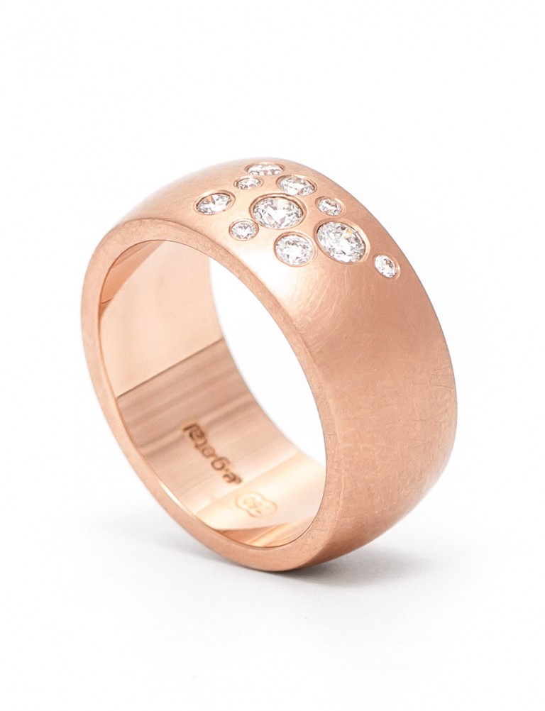 Diamond Dew Ring – Rose Gold