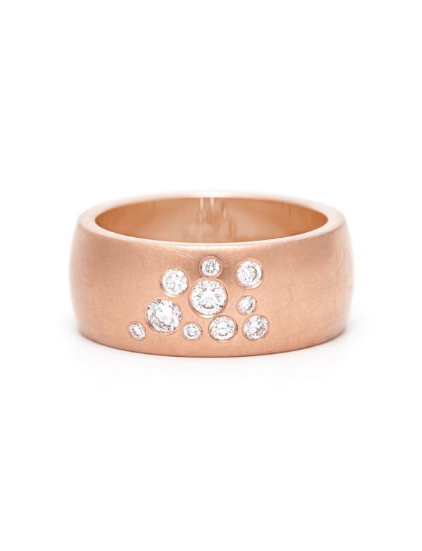 Diamond Dew Ring – Rose Gold