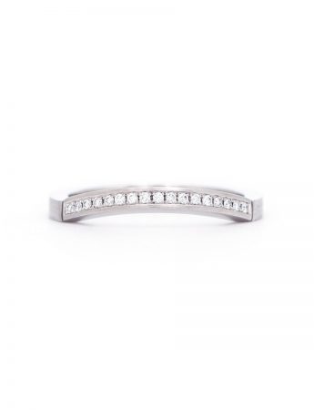 Edge Wedding Ring – Platinum & Diamond