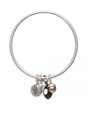 Sea Cluster Charm Bangle