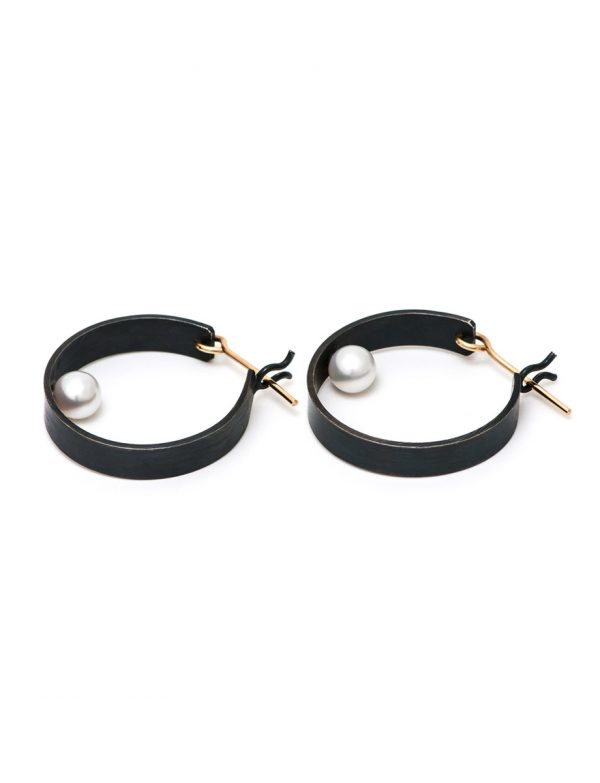 Shikaku Pearl Hoop Earrings