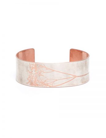 Japanese Plant Cuff – Silver & Rose Gold Plate
