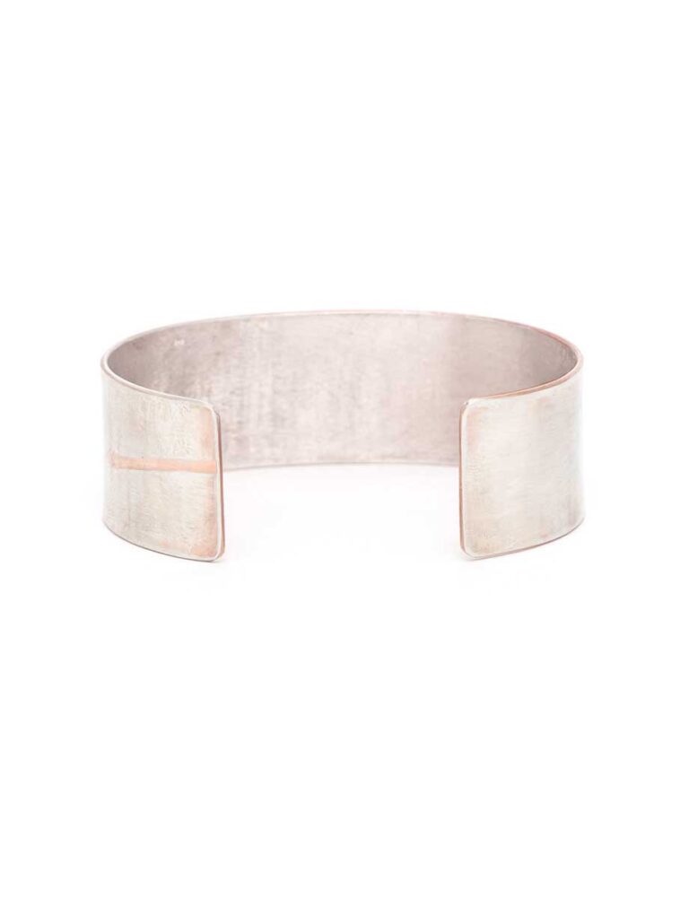 Japanese Plant Cuff – Silver & Rose Gold Plate