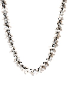 White Loose Glass Necklace - Kathryn Wardill - Front
