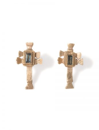 Caravaca Earrings – Gold & Sapphire