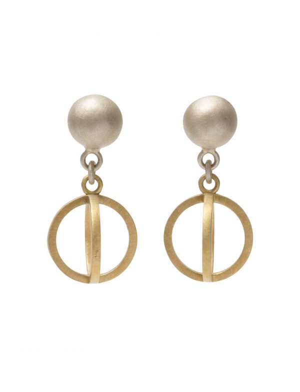 Light Source Earrings – Silver & Gold
