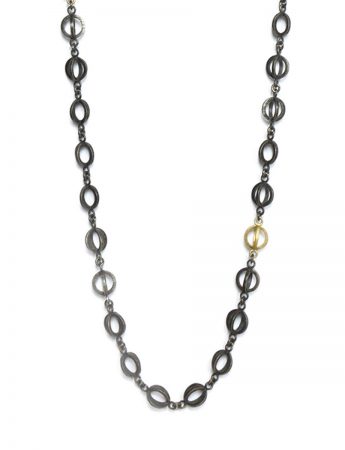 Lightsource Necklace – Black & Gold