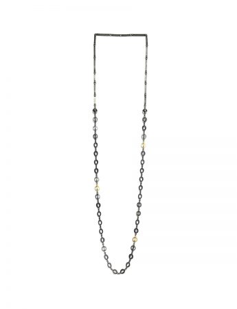 Lightsource Necklace – Black & Gold