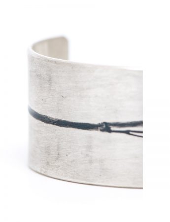 Japanese Plant Cuff – Silver