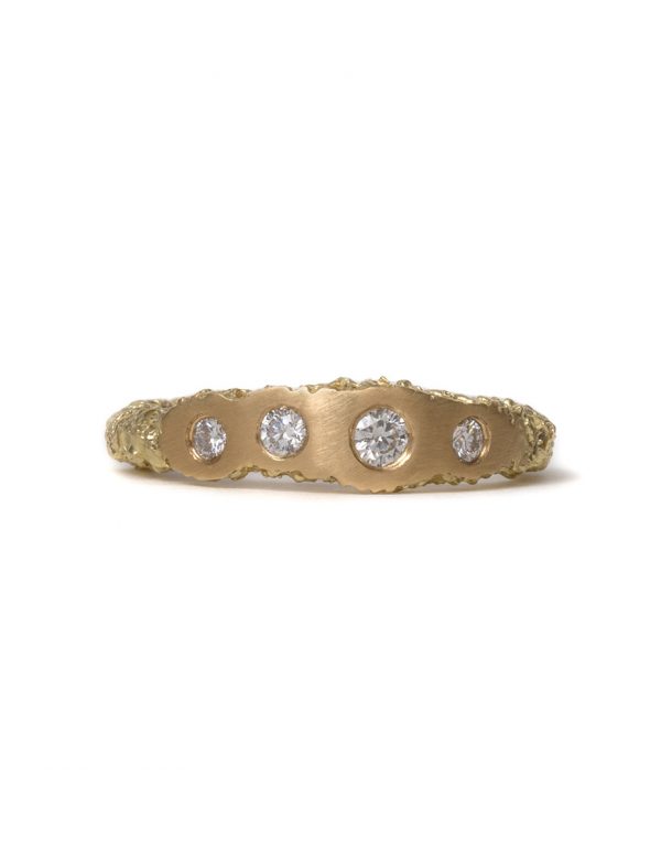 Sliced Diamond Ring