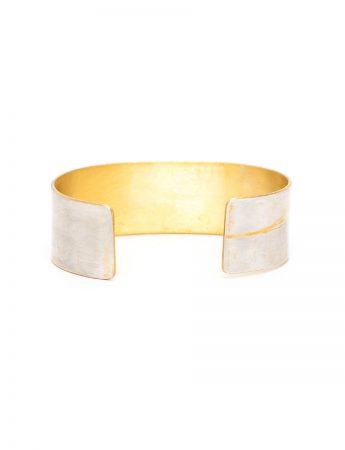 Wheat Cuff – Silver & Yellow Gold Plate