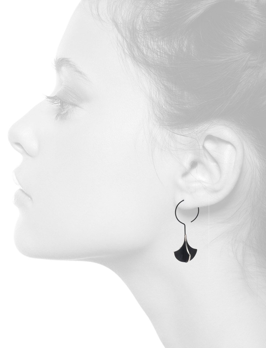 Black sale chandelier earrings