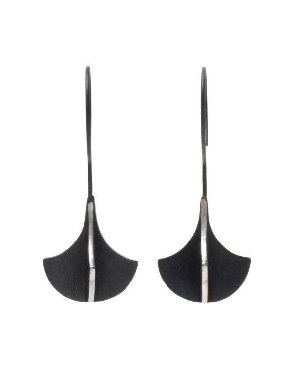 Black Chandelier X Long Hook Earrings