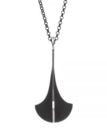 Black Chandelier X Pendant Necklace