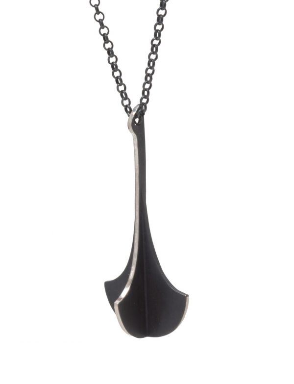 Black Chandelier X Pendant Necklace