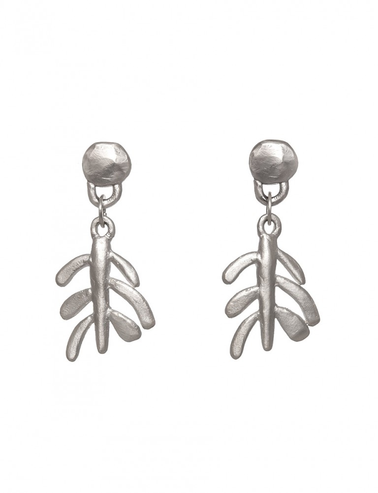 Botanica Earrings – Silver