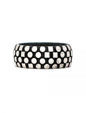 Code Writer Ring – Silver & Black