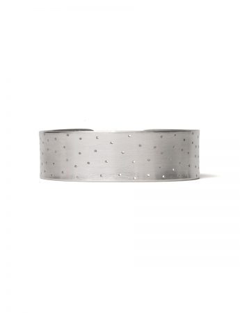 Perforated Cuff – Silver