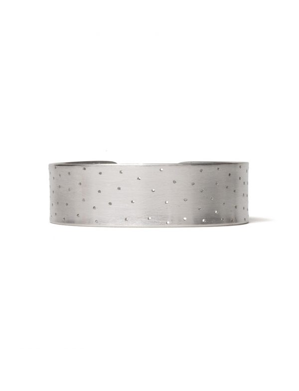 Perforated Cuff – Silver
