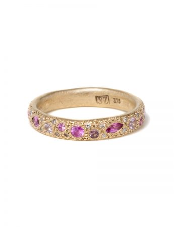 Pink Eternal Love Ring – Gold