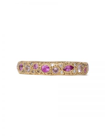 Pink Eternal Love Ring – Gold