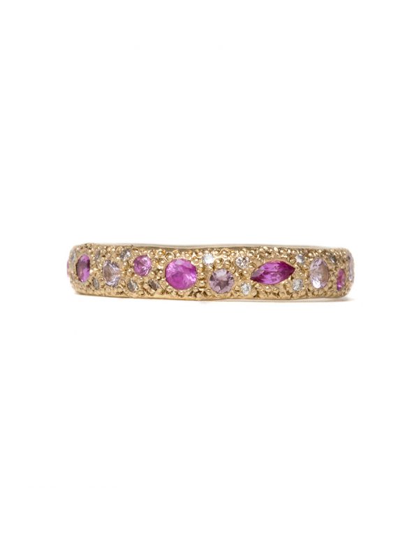 Pink Eternal Love Ring – Gold