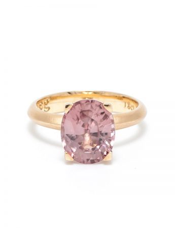 Poet’s Ring – Pink Zircon