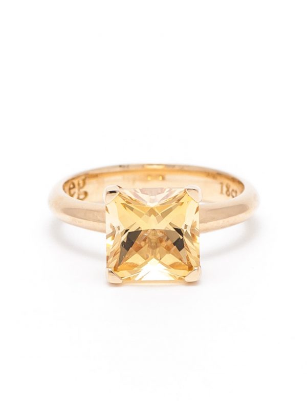 Poet’s Ring – Yellow Zircon