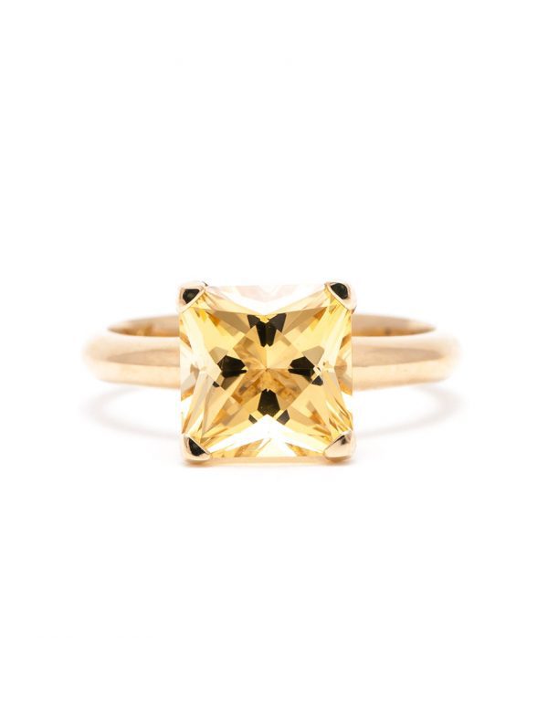 Poet’s Ring – Yellow Zircon