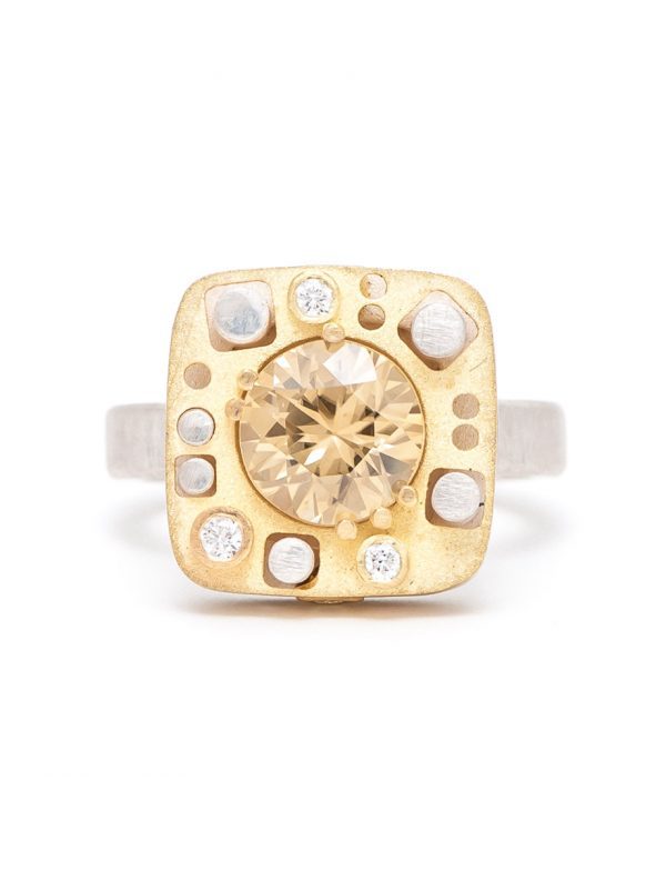 Quilter Ring – Yellow Zircon