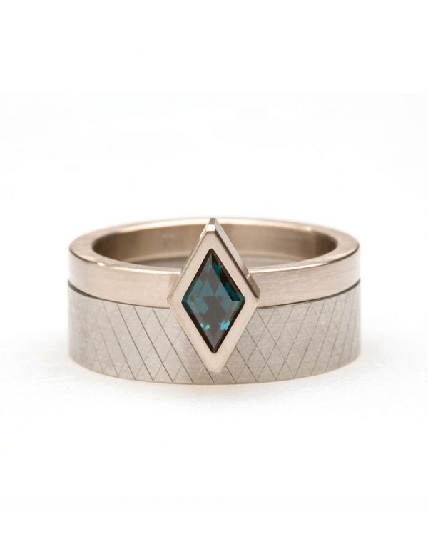 Sapphire Kite Ring