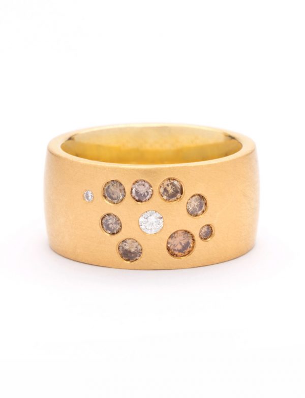 Dust Diamond Ring – Yellow Gold