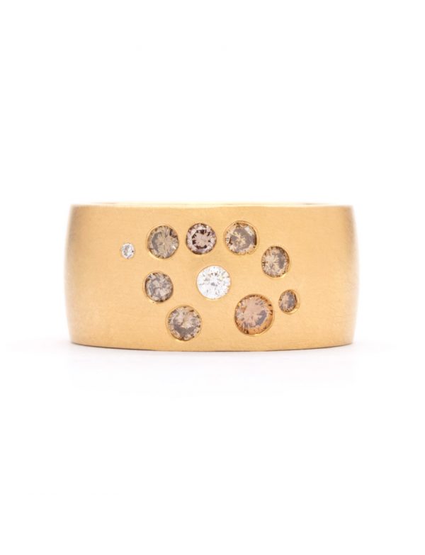 Dust Diamond Ring – Yellow Gold