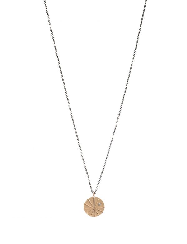 Fan Shell Necklace – Gold & Diamond