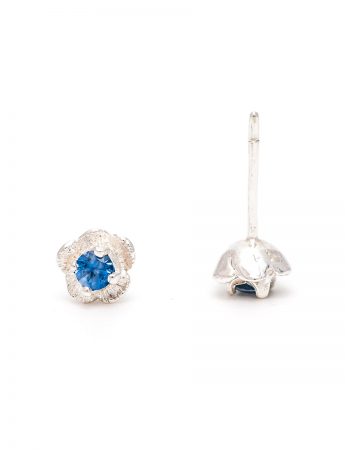 Forget-Me-Not Stud Earrings – Blue Sapphire