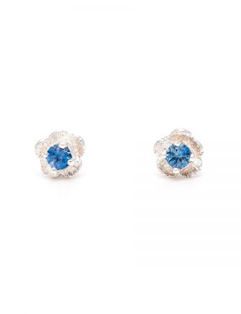 Forget-Me-Not Stud Earrings – Blue Sapphire